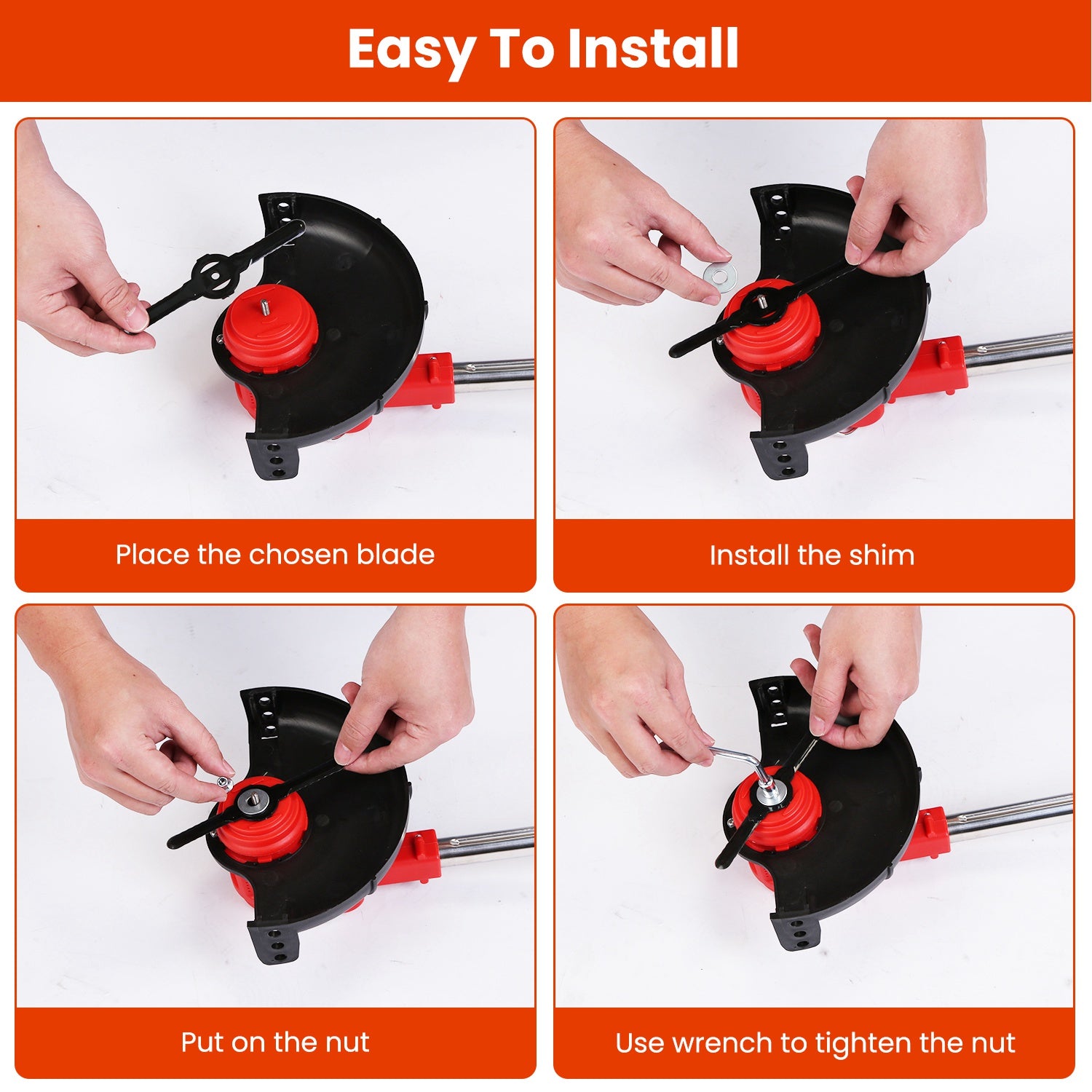 25Pcs Trimmer Blades Head Replacement Set 1Pc 5.91” Alloy Blade 4Pcs 5.71” Stainless Steel Blades 20Pcs 5.31” Plastic Blades For Cordless Weed Trimmer