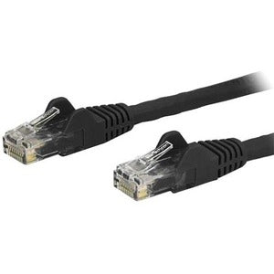 8ft CAT6 Ethernet Cable - Black Snagless Gigabit - 100W PoE UTP 650MHz Category 6 Patch Cord UL Certified Wiring/TIA