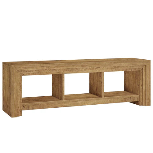 Television Stand 63" Farmhouse Entertainment Center Media Console Natural Oak
