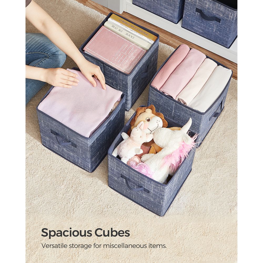 SONGMICS Non-Woven Fabric Storage Cubes with Double Handles