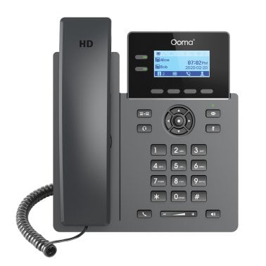 Ooma® 2602W Wi-Fi® 2-Line Corded/Cordless Office VoIP Desk Phone
