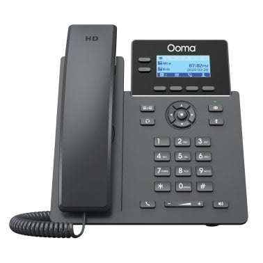 Ooma® 2602W Wi-Fi® 2-Line Corded/Cordless Office VoIP Desk Phone