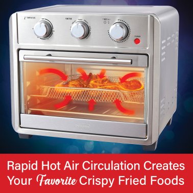 Brentwood® Select 24-Qt. 1,700-Watt Stainless Steel Convection Air Fryer Toaster Oven