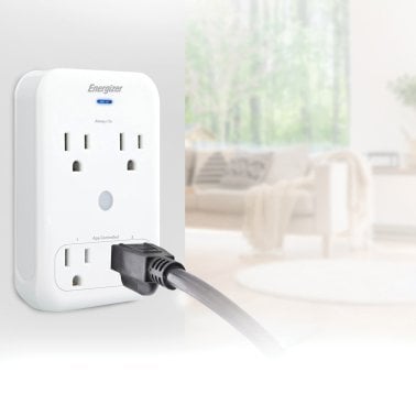 Energizer® Connect Smart Wi-Fi® 4-Outlet Wall Tap