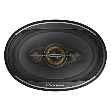 Pioneer® TS-A6991FH 6-In. x 9-In. 750-Watt-Max 5-Way Full-Range Coaxial Speakers Gold and Black, 2 Pack
