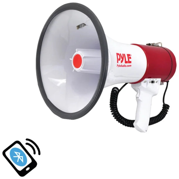 Pyle® 50-Watt Bluetooth® Megaphone Bullhorn with Siren