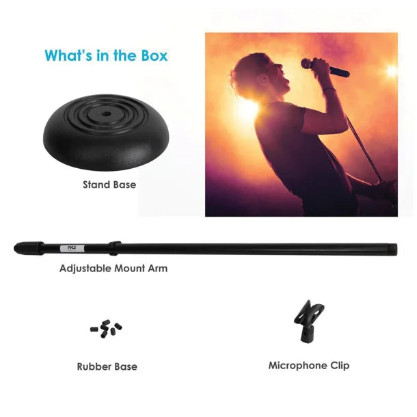 Pyle® Compact Base Microphone Stand