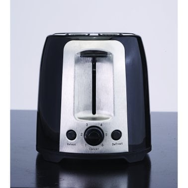 Brentwood® 2-Slice Cool-Touch Toaster with Extra-Wide Slots (Black)