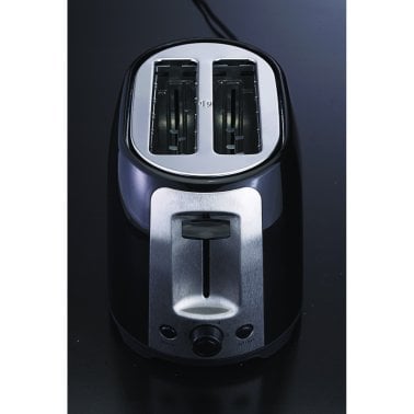 Brentwood® 2-Slice Cool-Touch Toaster with Extra-Wide Slots (Black)