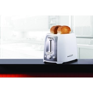 Brentwood® 2-Slice Cool-Touch Toaster with Extra-Wide Slots (White)