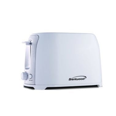 Brentwood® 2-Slice Cool-Touch Toaster with Extra-Wide Slots (White)