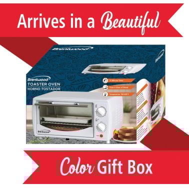 Brentwood® 4-Slice Toaster Oven (White)
