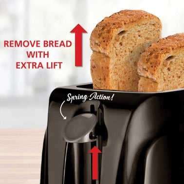 Brentwood® Cool-Touch 2-Slice Toaster (Black)
