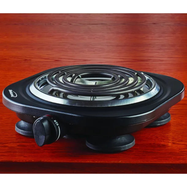 Brentwood® 1,000-Watt Single Electric Burner (Black)