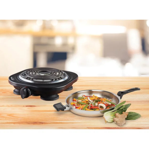 Brentwood® 1,000-Watt Single Electric Burner (Black)