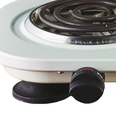 Brentwood® 1,500-Watt Double Electric Burner (White)