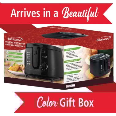 Brentwood® 12-Cup Electric Deep Fryer, Black