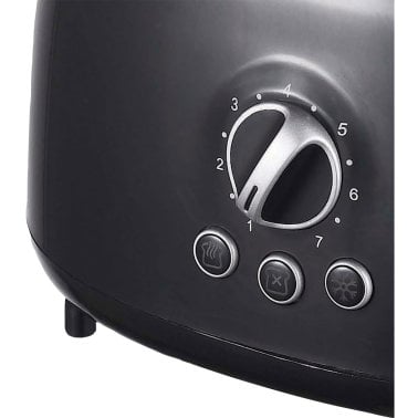 Brentwood® Cool-Touch 2-Slice Retro Toaster with Extra-Wide Slots (Black)