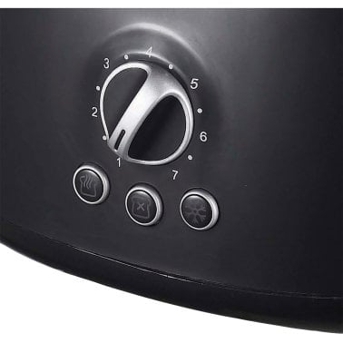 Brentwood® Cool-Touch 2-Slice Retro Toaster with Extra-Wide Slots (Black)