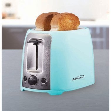 Brentwood® Cool-Touch 2-Slice Toaster with Extra-Wide Slots, Blue