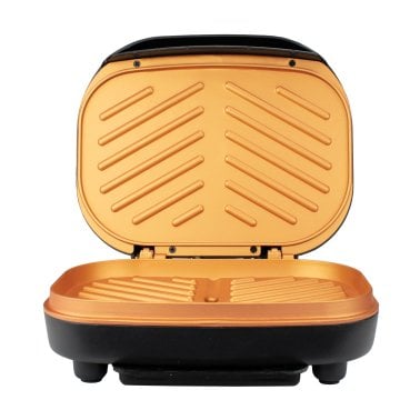 Brentwood® 2-Serving Nonstick 750-Watt Indoor Electric Copper Grill and Panini Press