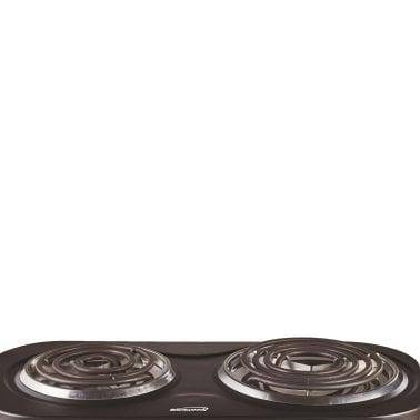 Brentwood® 1,500-Watt Double Electric Burner (Black)