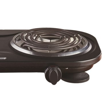 Brentwood® 1,500-Watt Double Electric Burner (Black)