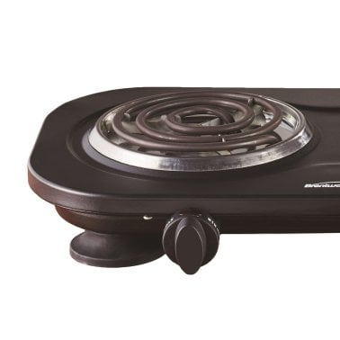 Brentwood® 1,500-Watt Double Electric Burner (Black)