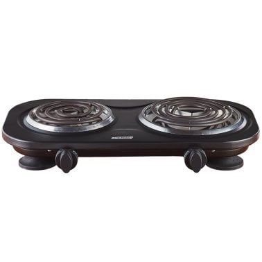 Brentwood® 1,500-Watt Double Electric Burner (Black)