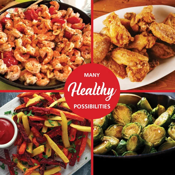 Brentwood® 3.2-Quart 1,200-Watt Electric Air Fryer with Timer and Temperature Control (Blue)