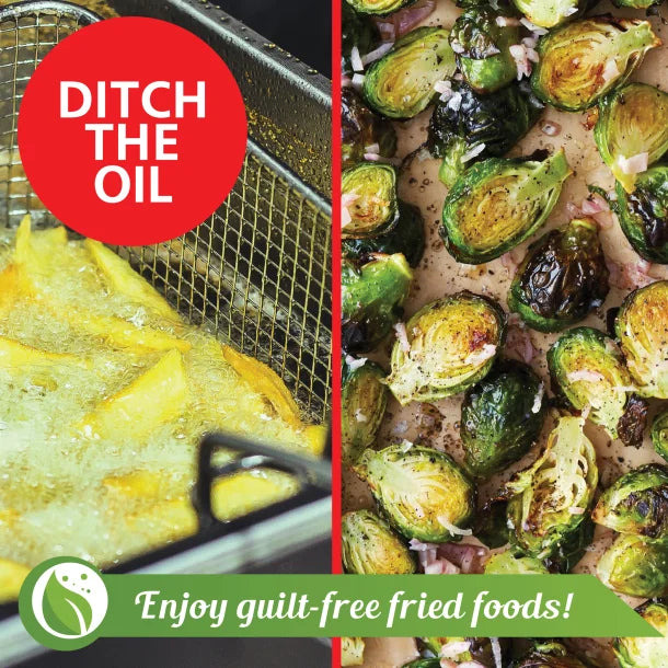 Brentwood® 3.2-Quart 1,200-Watt Electric Air Fryer with Timer and Temperature Control (Blue)