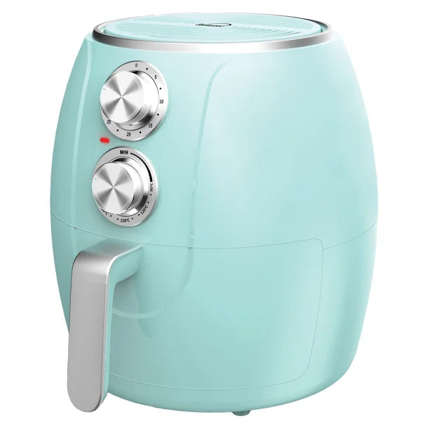 Brentwood® 3.2-Quart 1,200-Watt Electric Air Fryer with Timer and Temperature Control (Blue)