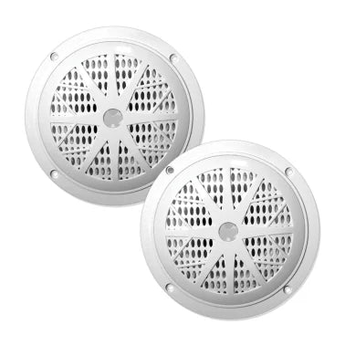 Pyle® Hydra Series 6.5-In., 120-Watt 2-Way Marine Speakers, White 2 Pack