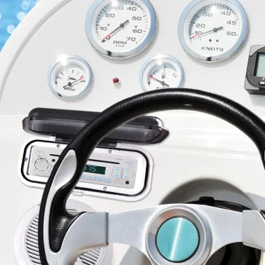 Pyle® Water-Resistant Radio Shield Marine Cover (White)