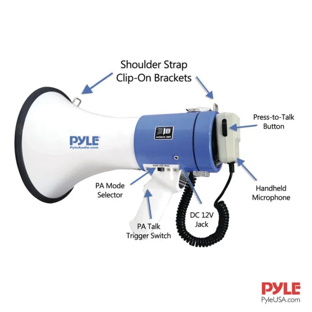 Pyle® 50-Watt Professional Piezo Dynamic Megaphone