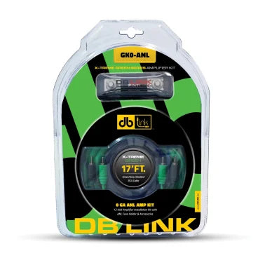 DB Link® X-Treme Green Series 0-Gauge Amp Installation Kit with 150-Amp ANL Fuse