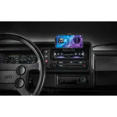 Pioneer® SPH-10BT Smart Sync Car Stereo Audio Digital Head Unit, Single DIN, with Bluetooth® and Built-in Smartphone Cradle