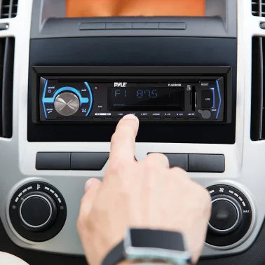Pyle® Single-DIN In-Dash Digital Marine Stereo Receiver with Bluetooth® (Black)