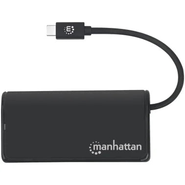 Manhattan® 4-Port USB 3.2 Gen 1 Hub with USB-C®-Male to 4 USB-A Females