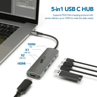 Mobile Pixels 5-in-1 USB-C® Dongle