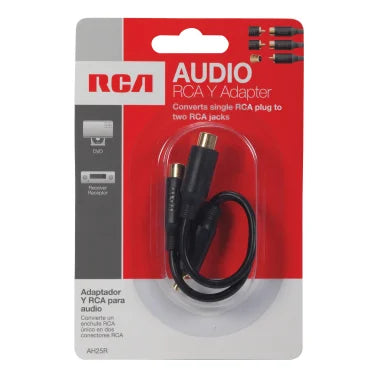 RCA 1 Male to 2 Females RCA Y-Adapter