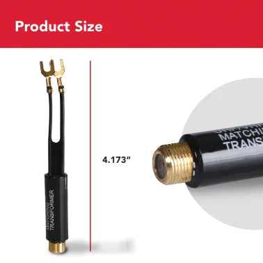 RCA VH54R Indoor Matching Transformer, Black