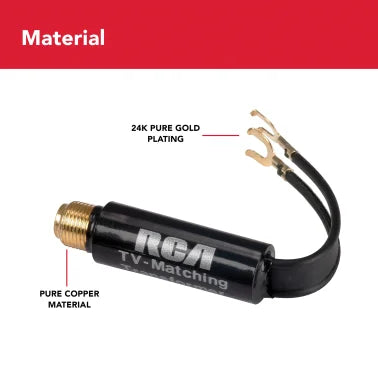 RCA VH54R Indoor Matching Transformer, Black