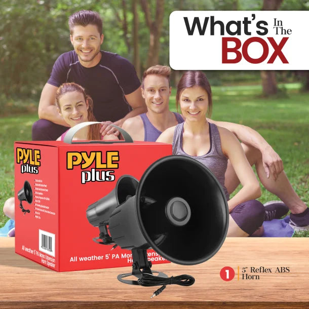 Pyle® All-Weather 5-In. 25-Watt PA Mono Extension Horn Speaker