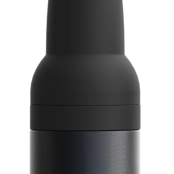 ASOBU® Frosty Beer 2 Go Vacuum-Insulated Stainless Steel Can and Bottle Holder (Black)