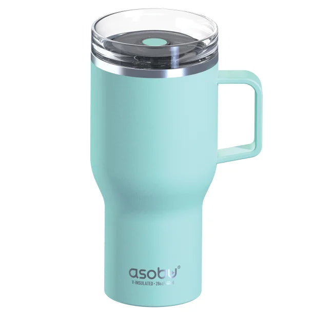 ASOBU® 28-Oz. Double-Wall-Insulated Stainless Steel 360° Mug (Teal)