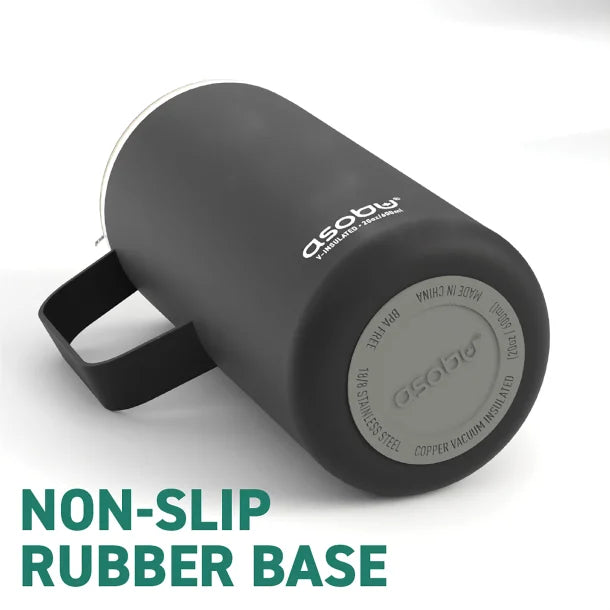 ASOBU® 20-Oz. Double-Wall-Insulated Stainless Steel Tower Coffee Mug with Ceramic Coating (Mint)