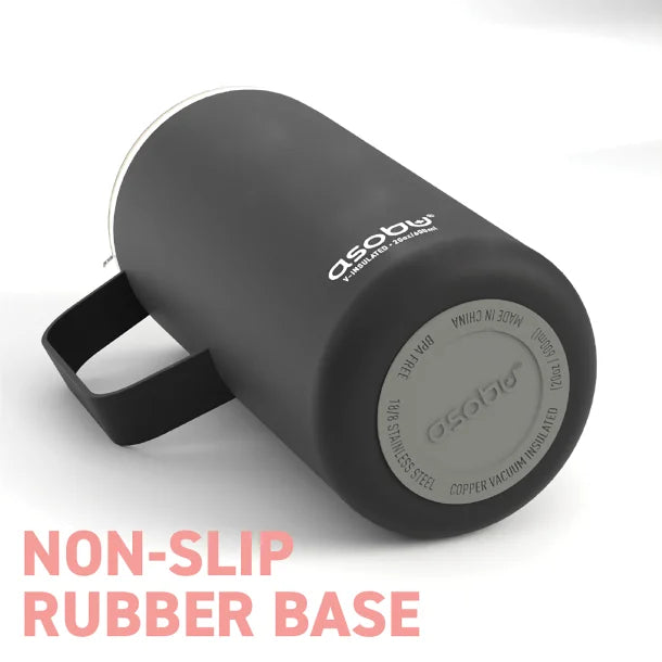 ASOBU® 20-Oz. Double-Wall-Insulated Stainless Steel Tower Coffee Mug with Ceramic Coating (Pink)