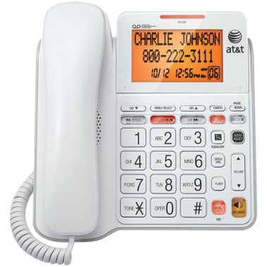 AT&T® Corded Phone with Answering System & Large Tilt Display