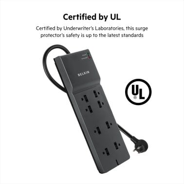 Belkin® 8-Outlet Home/Office Surge Protector